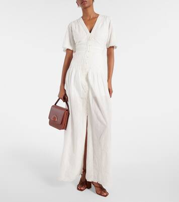 Besticktes Maxikleid Arushi aus Baumwolle | Veronica Beard