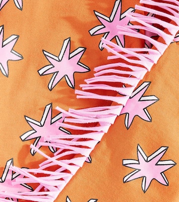 Printed fringed cotton sweatpants | Stella McCartney Kids