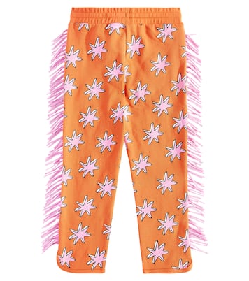 Printed fringed cotton sweatpants | Stella McCartney Kids