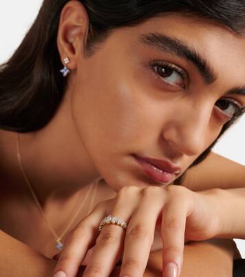 Fern 14kt gold ring with diamonds | Stone and Strand