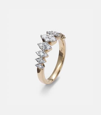 Fern 14kt gold ring with diamonds | Stone and Strand