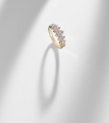 Fern 14kt gold ring with diamonds | Stone and Strand