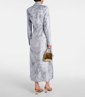 Abito lungo in seta con stampa | Stella McCartney