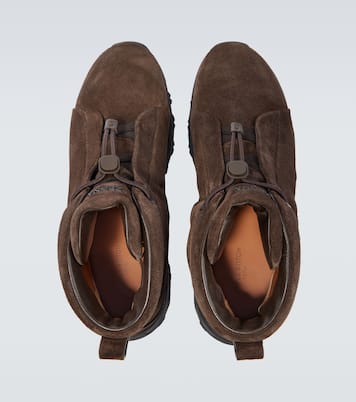 Triple Stitch suede high-top sneakers | Zegna