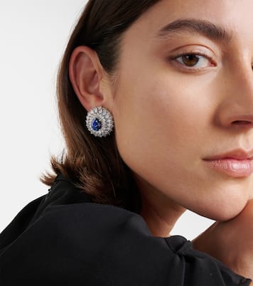 Y-Couture - Orecchini in oro bianco 18kt con diamanti e zaffiri | Yeprem