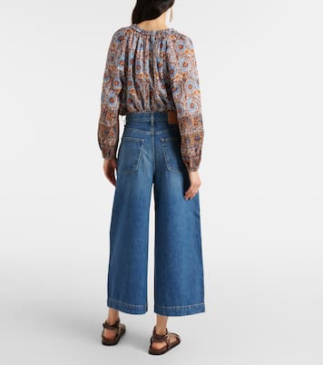 Jeans anchos April plisados | Ulla Johnson