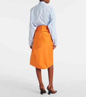 Midirock aus Satin | Dries Van Noten