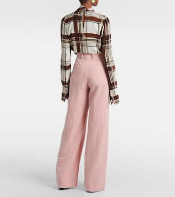 Weite Hose aus Baumwolle und Hanf | Dries Van Noten
