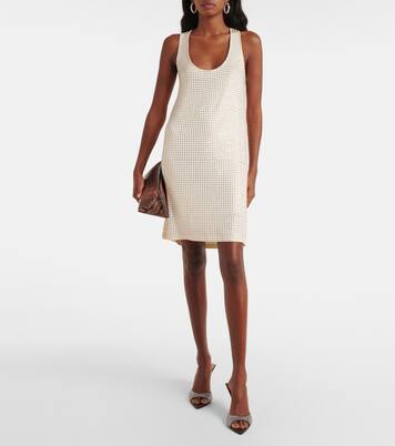 Minikleid aus Jersey mit Kristallen | The Attico