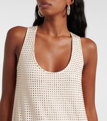 Minikleid aus Jersey mit Kristallen | The Attico