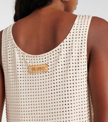 Minikleid aus Jersey mit Kristallen | The Attico