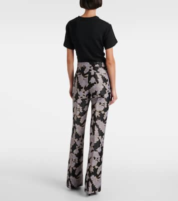 Pantalones bootcut Saturday Night en jacquard | La DoubleJ