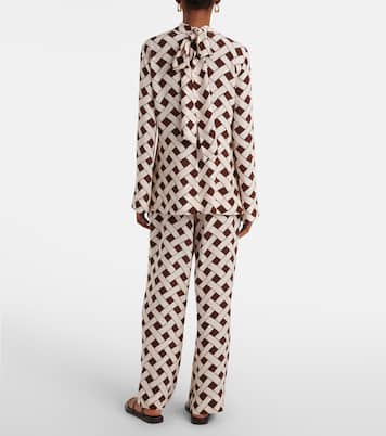 Bedruckte Schluppenbluse Libra | Rixo