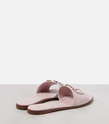 VLogo patent leather slides | Valentino Garavani