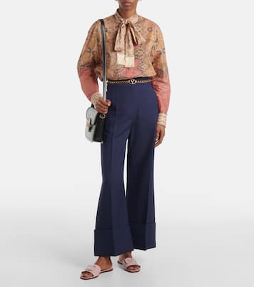 VLogo patent leather slides | Valentino Garavani