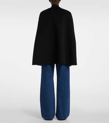 Mantella Horsebit in lana e seta | Gucci