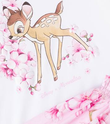 x Disney® printed cotton-blend dress | Monnalisa