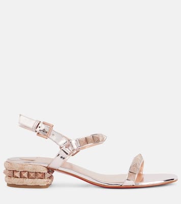Pyrasand 30 mirrored leather sandals  | Christian Louboutin