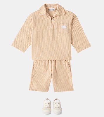 Enro striped cotton Bermuda shorts | Bonpoint