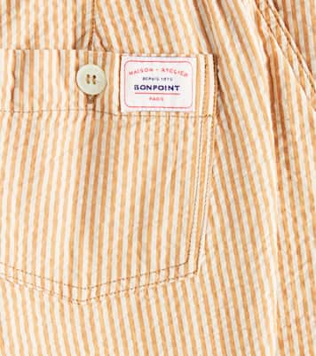 Enro striped cotton Bermuda shorts | Bonpoint