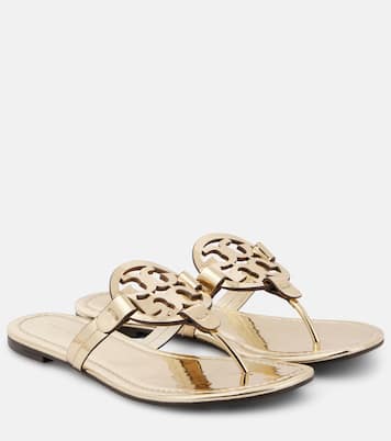 Miller metallic leather thong sandals | Tory Burch