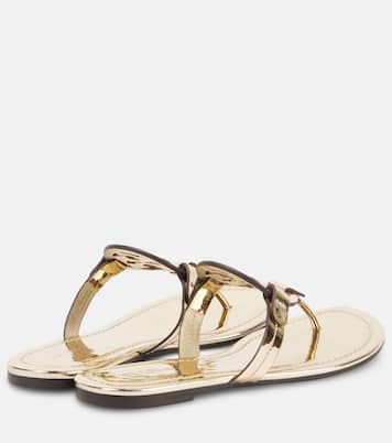 Miller metallic leather thong sandals | Tory Burch
