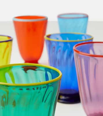 Rainbow set of 8 glasses | La DoubleJ