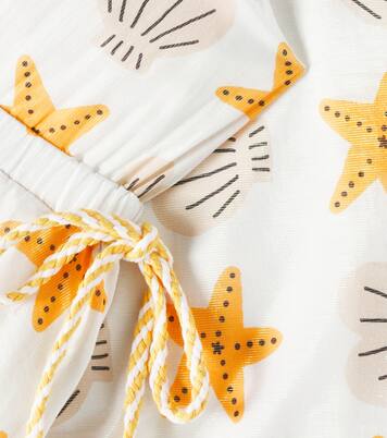 Starfish printed cotton-blend dress | Fábula