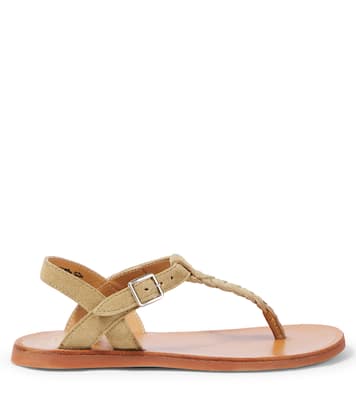 Plagette Antic suede sandals | Pom d'Api