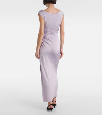 Abito lungo in jersey con ruches | Magda Butrym
