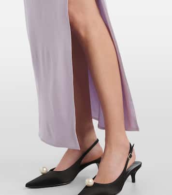 Abito lungo in jersey con ruches | Magda Butrym