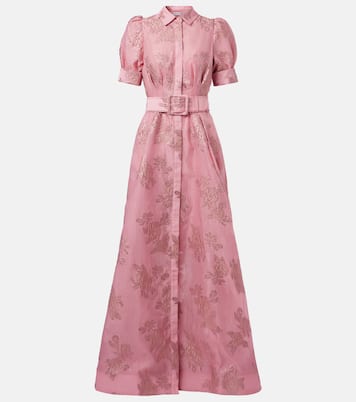 Robe longue Benette en brocart | Rebecca Vallance