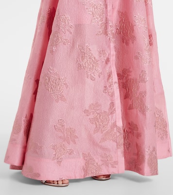 Robe longue Benette en brocart | Rebecca Vallance