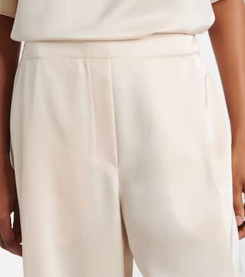 Pantalon Barb à taille haute en satin | Leset