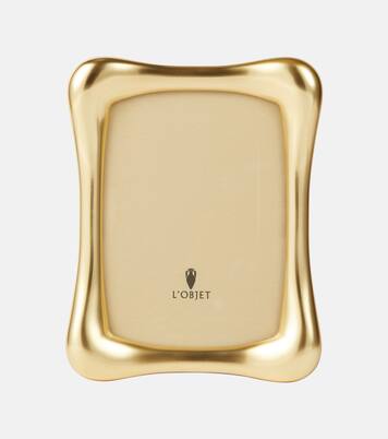 Anton brass-plated picture frame | L'Objet
