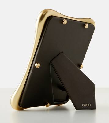 Anton brass-plated picture frame | L'Objet