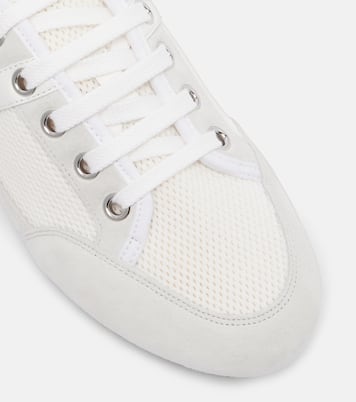 Slim suede-trimmed sneakers | Givenchy