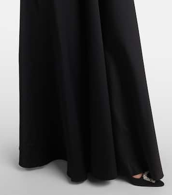 Pleated taffeta corset gown | Roland Mouret