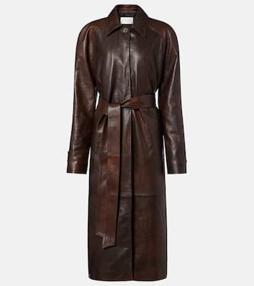 Leather wrap coat | Magda Butrym