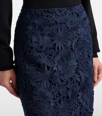 Midirock aus Guipure-Spitze  | Rotate