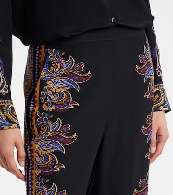 Paisley silk wide-leg pants | Etro