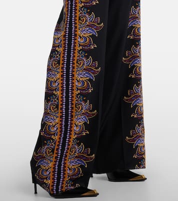 Paisley silk wide-leg pants | Etro