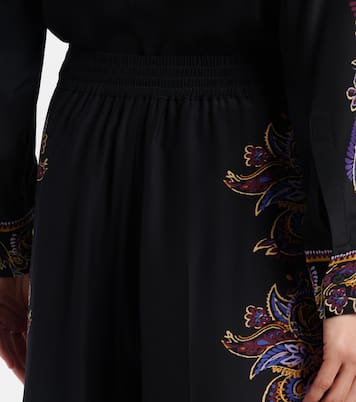 Paisley silk wide-leg pants | Etro