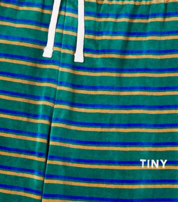 Striped cotton terry sweatpants  | Tinycottons