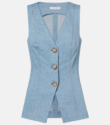 Avalina denim vest | Veronica Beard