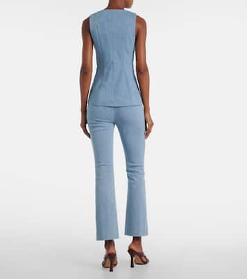 Avalina denim vest | Veronica Beard