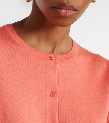 Cárdigan cropped de seda y algodón | Carolina Herrera