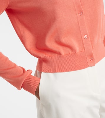 Cárdigan cropped de seda y algodón | Carolina Herrera