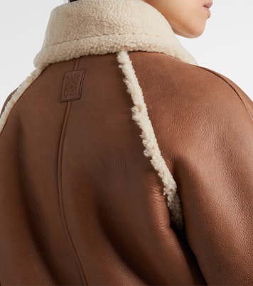 Shearling-trimmed leather blouson | Loewe