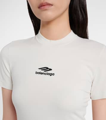 3B Sports Icon cotton-blend jersey T-shirt | Balenciaga